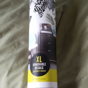 World travel removeable decal